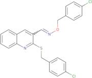 2-[(4-Chlorobenzyl)sulfanyl]-3-quinolinecarbaldehyde o-(4-chlorobenzyl)oxime