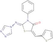 3-Phenyl-5-[(Z)-2-thienylmethylidene]-2-(4H-1,2,4-triazol-4-ylimino)-1,3-thiazolan-4-one