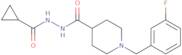 N'-{[1-(3-Fluorobenzyl)-4-piperidinyl]carbonyl}cyclopropanecarbohydrazide