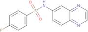 4-Fluoro-N-(6-quinoxalinyl)benzenesulfonamide