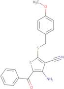 4-Amino-5-benzoyl-2-[(4-methoxybenzyl)sulfanyl]-3-thiophenecarbonitrile