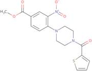 Methyl 3-nitro-4-[4-(2-thienylcarbonyl)piperazino]benzenecarboxylate