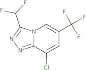 8-Chloro-3-(difluoromethyl)-6-(trifluoromethyl)-[1,2,4]triazolo[4,3-a]pyridine