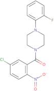 (5-Chloro-2-nitrophenyl)[4-(2-fluorophenyl)piperazino]methanone