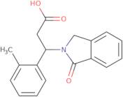 3-(2-Methylphenyl)-3-(1-oxo-2,3-dihydro-1H-isoindol-2-yl)propanoic acid