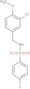 N-(3-Chloro-4-methoxybenzyl)-4-fluorobenzenesulfonamide