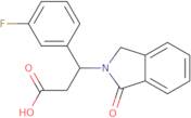 3-(3-Fluorophenyl)-3-(1-oxo-2,3-dihydro-1H-isoindol-2-yl)propanoic acid