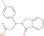 3-(4-Fluorophenyl)-3-(1-oxo-1,3-dihydro-2H-isoindol-2-yl)propanoic acid