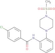 4-Chloro-N-[2-(4-methanesulfonylpiperazin-1-yl)phenyl]benzamide