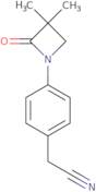 2-[4-(3,3-Dimethyl-2-oxoazetidin-1-yl)phenyl]acetonitrile
