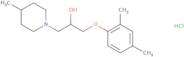 1-(2,4-Dimethylphenoxy)-3-(4-methylpiperidin-1-yl)propan-2-ol hydrochloride