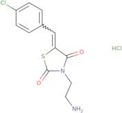 3-(2-Aminoethyl)-5-[(4-chlorophenyl)methylidene]-1,3-thiazolidine-2,4-dione hydrochloride