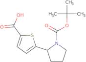 5-{1-[(tert-Butoxy)carbonyl]pyrrolidin-2-yl}thiophene-2-carboxylic acid
