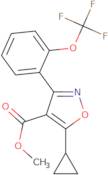 Methyl 5-cyclopropyl-3-(2-(trifluoromethoxy)phenyl)isoxazole-4-carboxylate