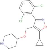 4-{[5-cyclopropyl-3-(2,6-dichlorophenyl)-1,2-oxazol-4-yl]methoxypiperidine