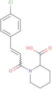 1-[3-(4-Chlorophenyl)prop-2-enoyl]piperidine-2-carboxylic acid