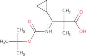 3-{[(tert-Butoxy)carbonyl]amino}-3-cyclopropyl-2,2-dimethylpropanoic acid