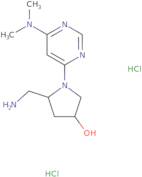 (3R,5R)-5-(Aminomethyl)-1-[6-(dimethylamino)pyrimidin-4-yl]pyrrolidin-3-ol dihydrochloride