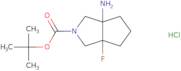 rac-tert-Butyl (3aR,6aS)-3a-amino-6a-fluoro-octahydrocyclopenta[C]pyrrole-2-carboxylate hydrochl...