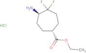 rac-Ethyl (1R,5R)-5-amino-4,4-difluorocycloheptane-1-carboxylate hydrochloride