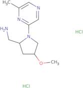 [(2R,4R)-4-Methoxy-1-(6-methylpyrazin-2-yl)pyrrolidin-2-yl]methanamine dihydrochloride