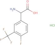 2-Amino-2-[4-fluoro-3-(trifluoromethyl)phenyl]acetic acid hydrochloride