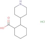 2-(Piperidin-4-yl)cyclohexane-1-carboxylic acid hydrochloride