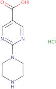 2-(Piperazin-1-yl)pyrimidine-5-carboxylic acid hydrochloride