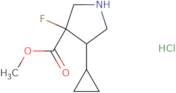 Methyl 4-cyclopropyl-3-fluoropyrrolidine-3-carboxylate hydrochloride