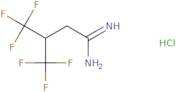 4,4,4-Trifluoro-3-(trifluoromethyl)butanimidamide hydrochloride