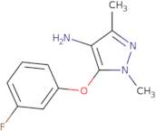 5-(3-Fluorophenoxy)-1,3-dimethyl-1H-pyrazol-4-amine