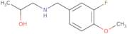 1-[(3-Fluoro-4-methoxyphenyl)methylamino]propan-2-ol