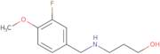 3-{[(3-Fluoro-4-methoxyphenyl)methyl]amino}propan-1-ol