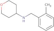 N-[(2-Methylphenyl)methyl]oxan-4-amine