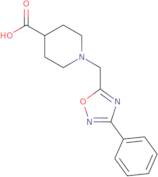 1-[(3-Phenyl-1,2,4-oxadiazol-5-yl)methyl]piperidine-4-carboxylic acid