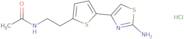 N-{2-[5-(2-Amino-1,3-thiazol-4-yl)thiophen-2-yl]ethyl}acetamide hydrochloride