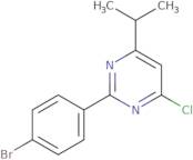 2-(4-Bromophenyl)-4-chloro-6-propan-2-ylpyrimidine