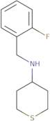 N-[(2-Fluorophenyl)methyl]thian-4-amine