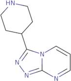 4-{[1,2,4]Triazolo[4,3-a]pyrimidin-3-yl}piperidine