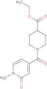 Ethyl 1-(1-methyl-2-oxo-1,2-dihydropyridine-4-carbonyl)piperidine-4-carboxylate