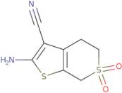 2-Amino-6,6-dioxo-4H,5H,7H-6λ⁶-thieno[2,3-c]thiopyran-3-carbonitrile