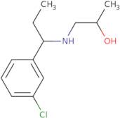 1-[1-(3-Chlorophenyl)propylamino]propan-2-ol