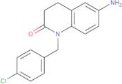 6-Amino-1-[(4-chlorophenyl)methyl]-1,2,3,4-tetrahydroquinolin-2-one