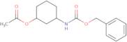 (1R,3S)-3-Benzyloxy)carbonyl)amino)cyclohexyl acetate