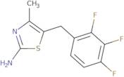 4-Methyl-5-[(2,3,4-trifluorophenyl)methyl]-1,3-thiazol-2-amine