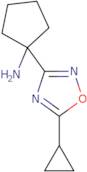 1-(5-Cyclopropyl-1,2,4-oxadiazol-3-yl)cyclopentan-1-amine