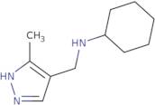 N-[(3-Methyl-1H-pyrazol-4-yl)methyl]cyclohexanamine