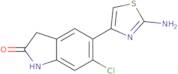 5-(2-Amino-1,3-thiazol-4-yl)-6-chloro-2,3-dihydro-1H-indol-2-one