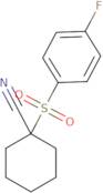 1-(4-Fluorobenzenesulfonyl)cyclohexane-1-carbonitrile