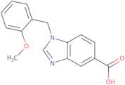 1-[(2-Methoxyphenyl)methyl]-1H-1,3-benzodiazole-5-carboxylic acid